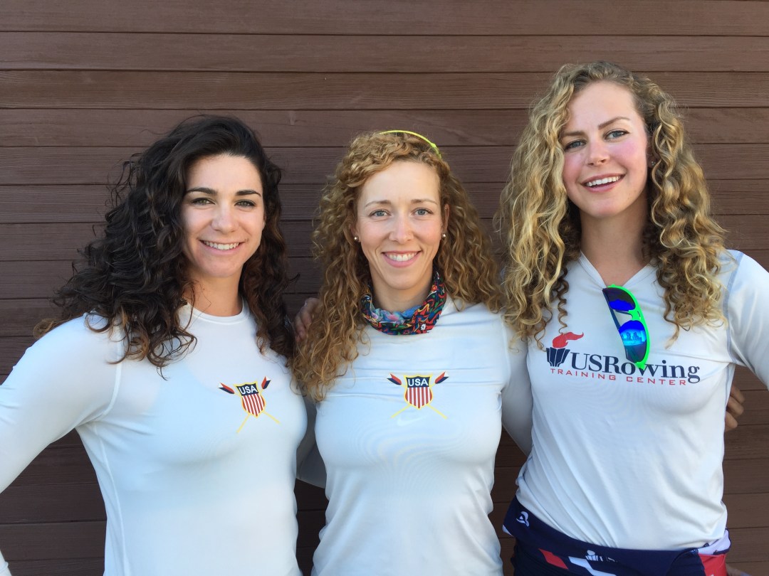 Amanda Polk, Megan Kalmoe and Grace Luczak are the US Women's curl girls